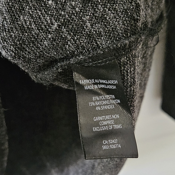 Lily Morgan grey with zipper long sleeve top size medium - Picture 5 of 5